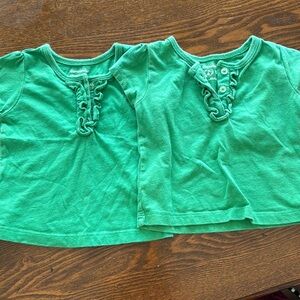 Matching Green Shirts